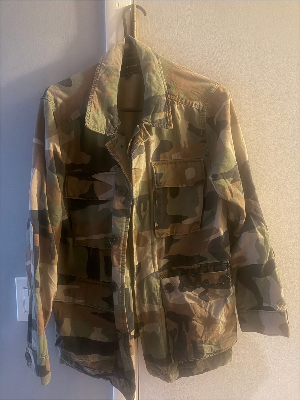 Lucky Brand women’s Camouflage Field Jacket in Green and Brown